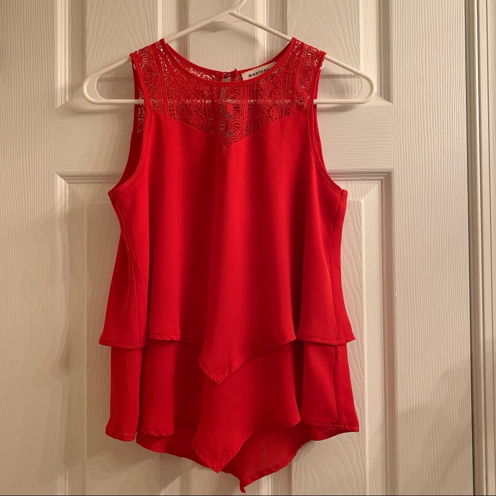 Monteau Los Angeles red top